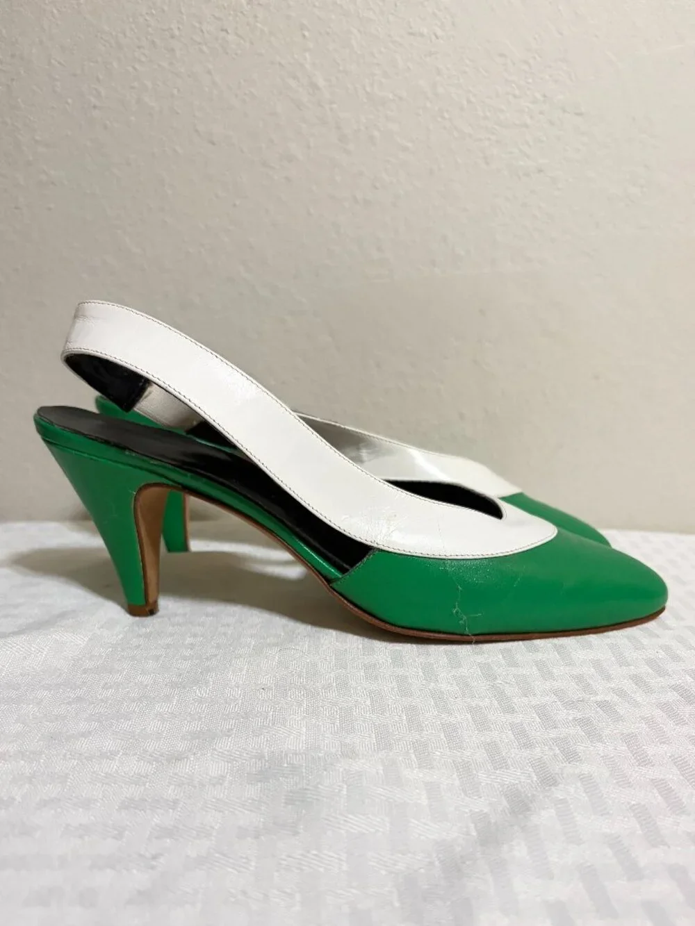 VINTAGE STANLEY BLACKER SLINGBACK SHOES SIZE 8